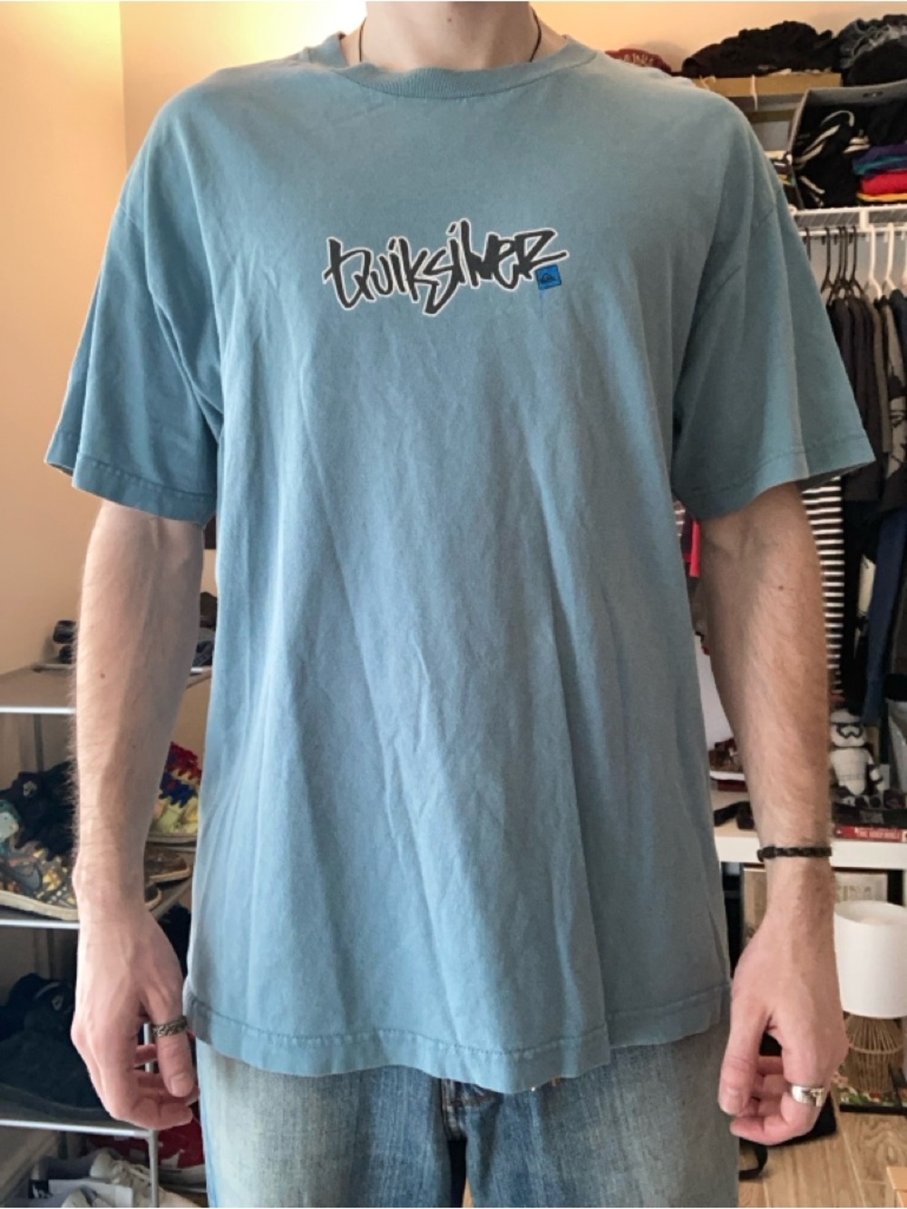 Y2K Quiksilver Logo Surf Tee
